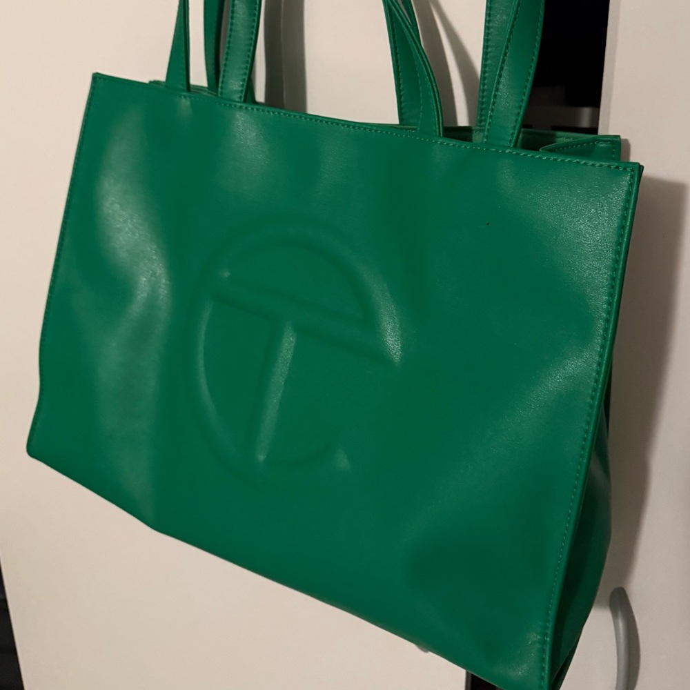 Telfar Green Medium Shopping Bag